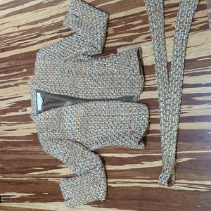 Zara Woman loose weave plaid blazer